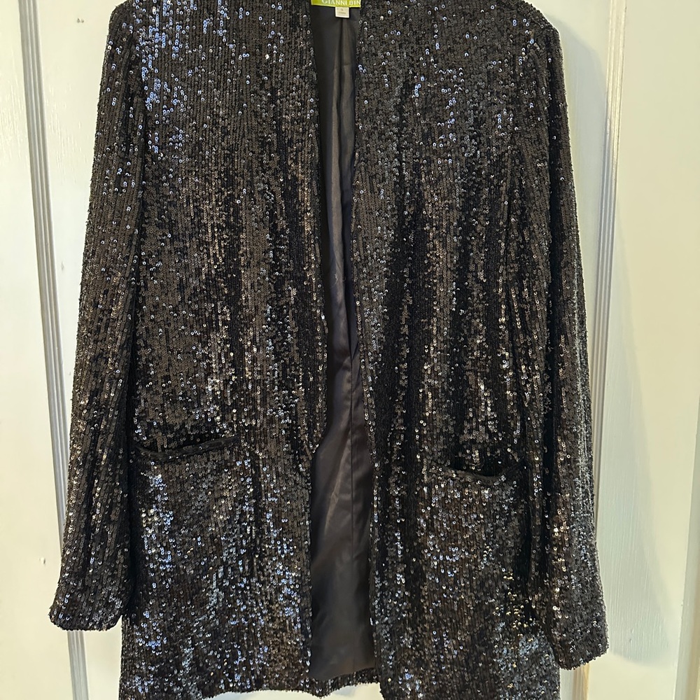 Black Sequin Women's Jacket